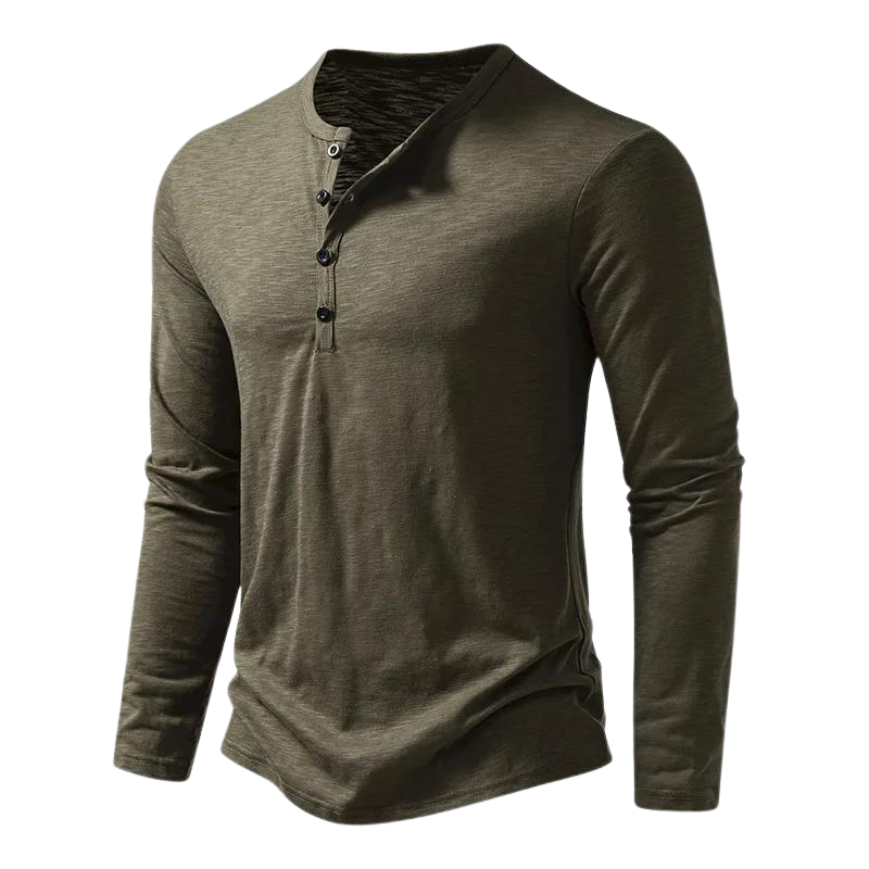 Comfortabel heren t-shirt met lange mouwen en ronde hals. Essentieel voor stijlvolle casual dagelijkse herenmode.