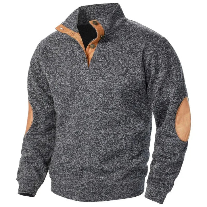Heren V-hals sweatshirt, perfect voor ontspannen momenten buiten. Comfortabel, stijlvol en flexibel.
