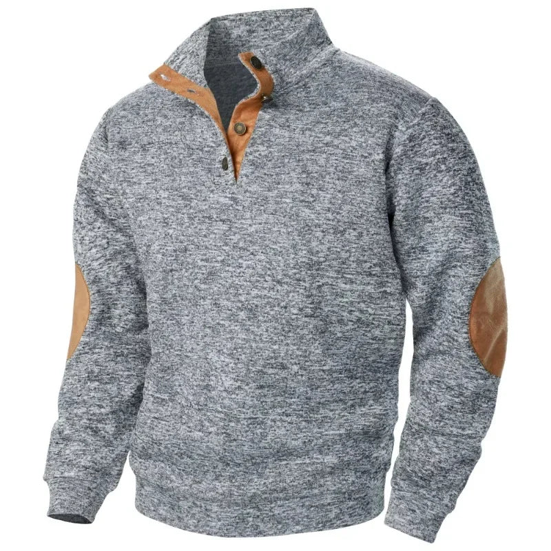 Veelzijdig heren V-hals sweatshirt, nieuw. Comfortabel, casual en stijlvol voor lente/zomer kleding.