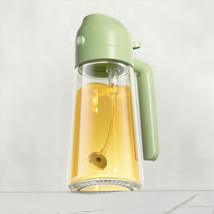 Veelzijdige OilLux sausdispenser: ideaal voor olie, azijn, sojasaus of water, in de keuken.