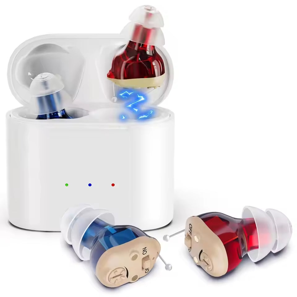 Onzichtbaar digitaal hoortoestel met oplaadfunctie. Discreet en helder geluid voor optimaal gehoor.
