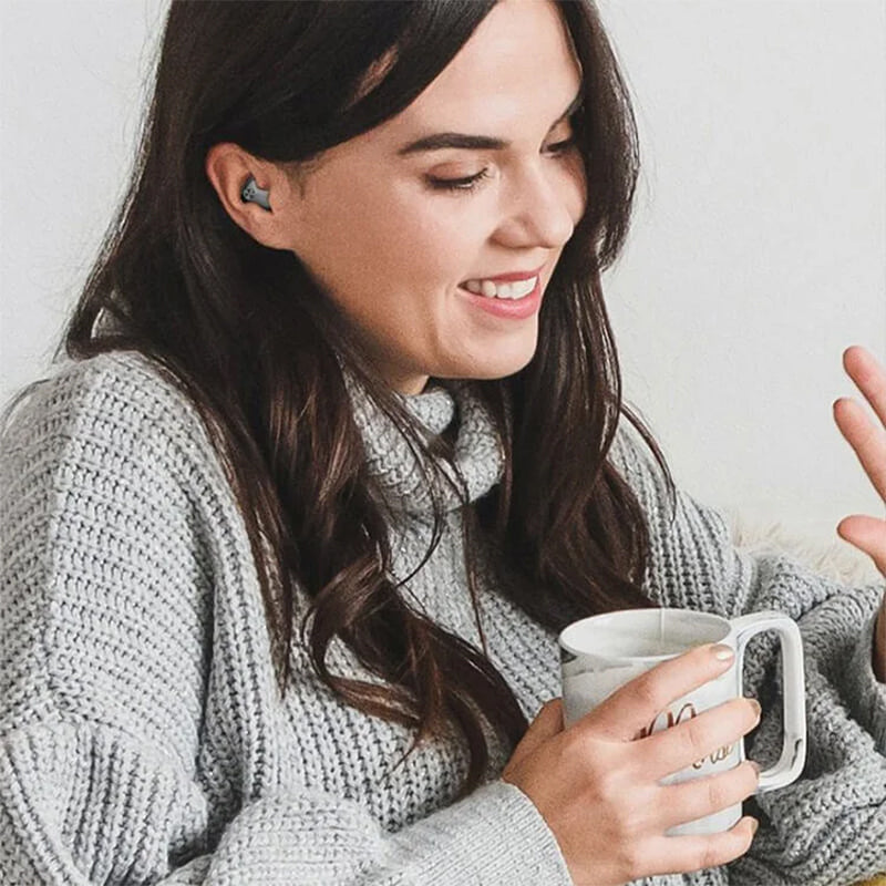 Onzichtbare draadloze slaaphoofdtelefoon, unisex, voor comfortabele rust met Bluetooth en ruisonderdrukking.