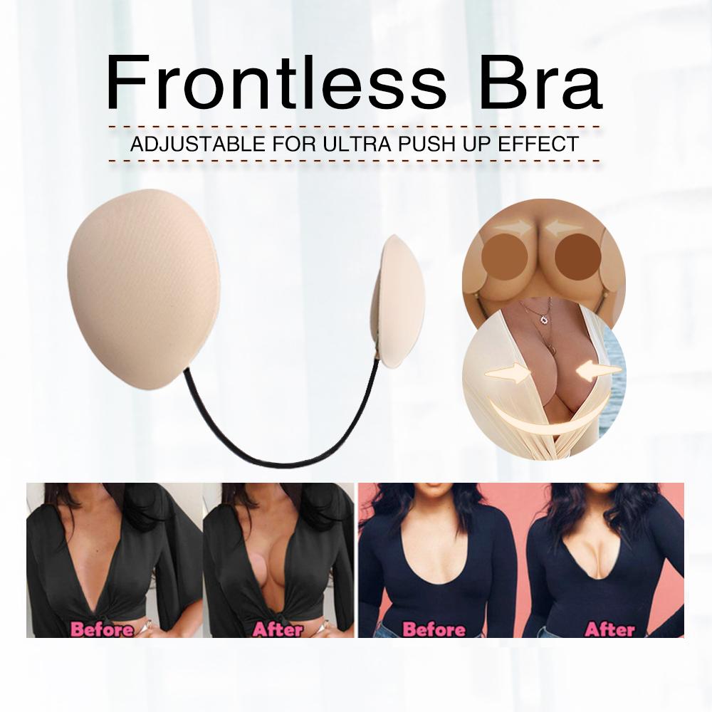 Dames frontless beha voor diepe decolletés, onzichtbaar onder strapless en rugloze avondkleding, biedt perfecte lift.