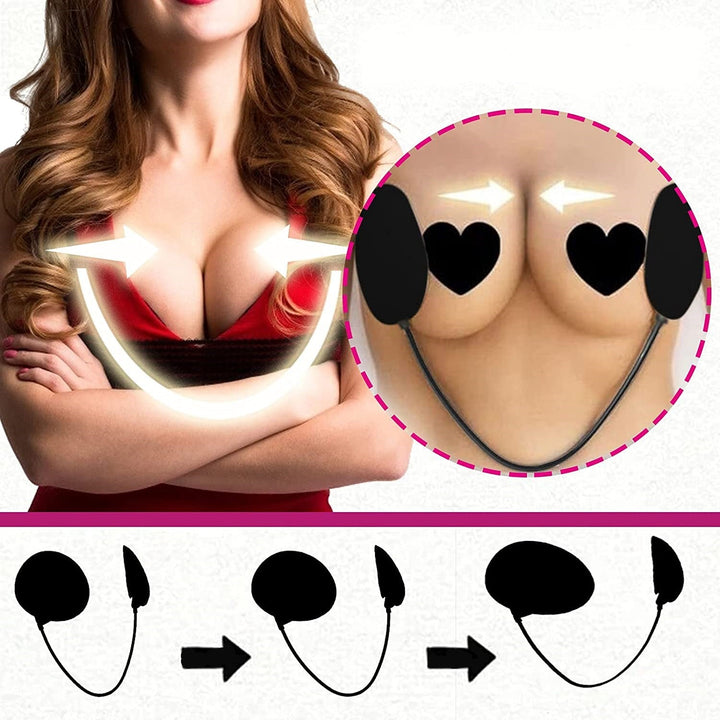Complete frontless beha kit voor dames, perfect voor diverse diepe decolletés, onzichtbaar en comfortabel.