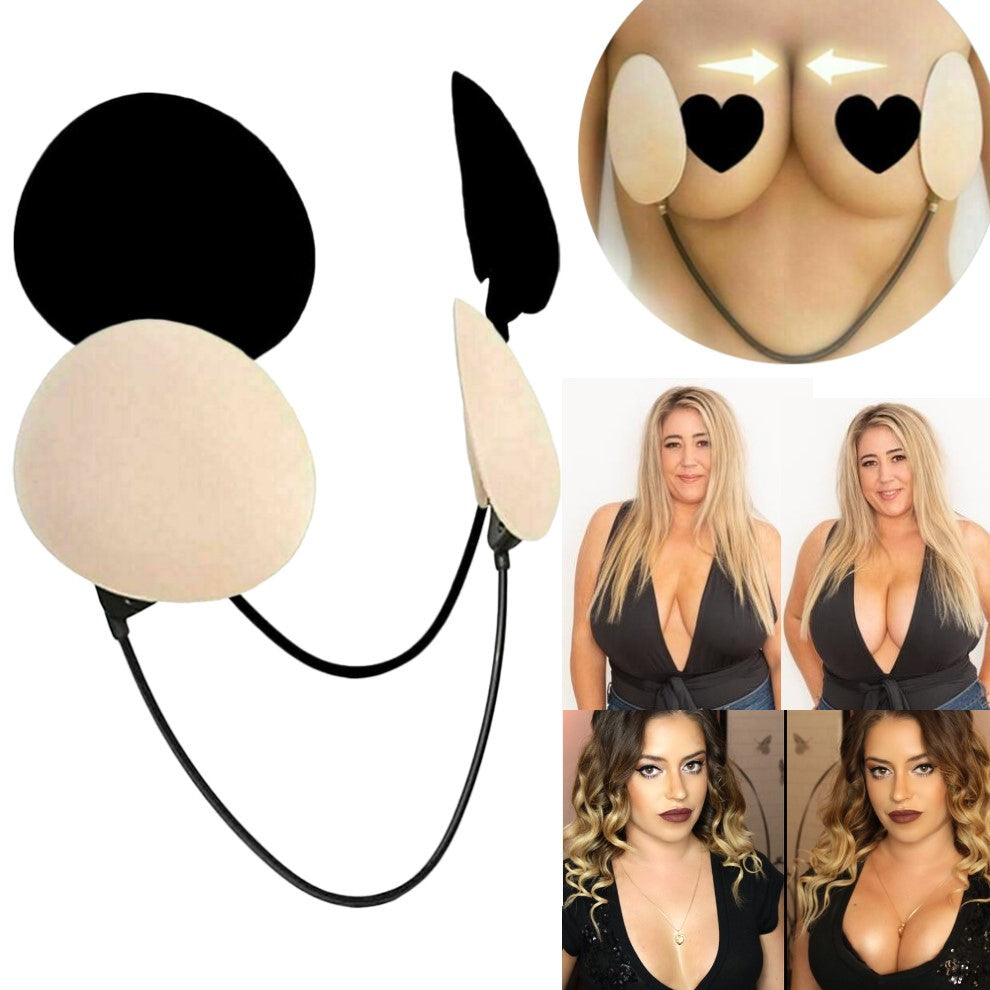 Dames beha kit met lift voor een diep decolleté; onzichtbaar, strapless en rugloos ontwerp voor elke outfit.