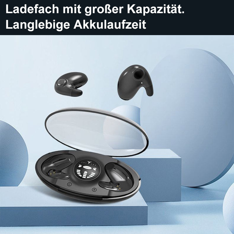 Ergonomische onzichtbare Bluetooth oordopjes, ideaal voor een diepe slaap.