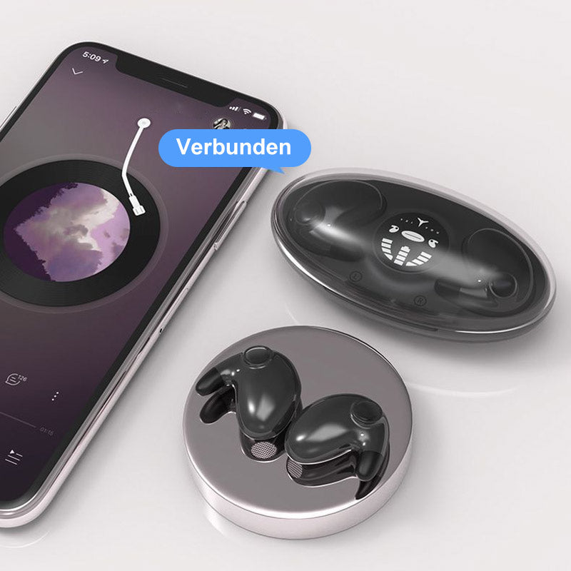Ultrafijne draadloze koptelefoon voor slaap, met superieur comfort en audio.