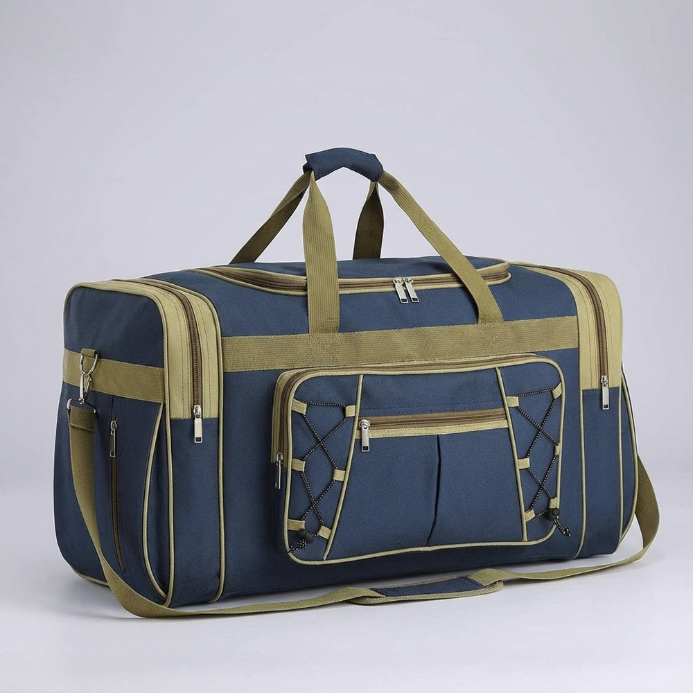 Compacte PackLiteX opvouwbare duffelbag (65L) van Oxford, perfect voor vakantiebagage of als veelzijdige sporttas.