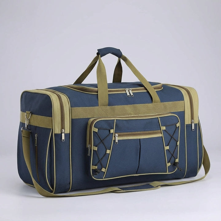 Compacte PackLiteX opvouwbare duffelbag (65L) van Oxford, perfect voor vakantiebagage of als veelzijdige sporttas.