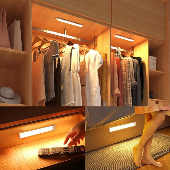 Draadloos LED lampje met bewegingssensor en magnetische bevestiging, oplaadbaar voor overal licht.