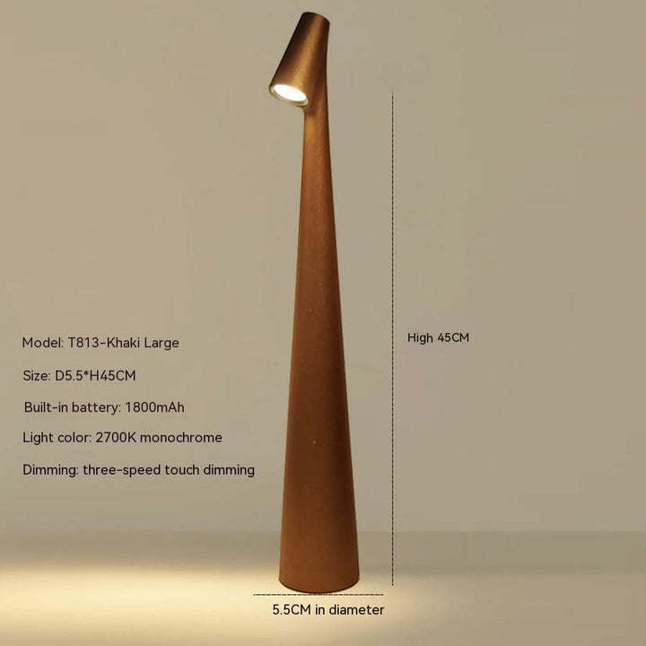 Draadloze LED tafellamp, oplaadbaar voor gezellige avonden op tuinfeestjes. Dimbare buitenverlichting.