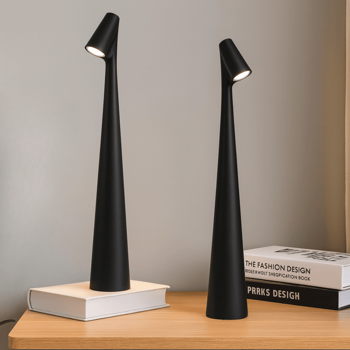Flexibele oplaadbare tafellamp, portable sfeerverlichting voor elke ruimte. Modern design, LED, dimbaar.