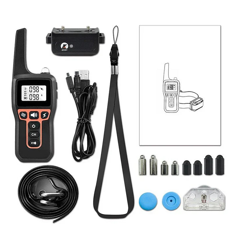 Stevige nylon/TPU trainingshalsband voor honden, duurzaam en waterdicht, geschikt voor intensief buitengebruik.