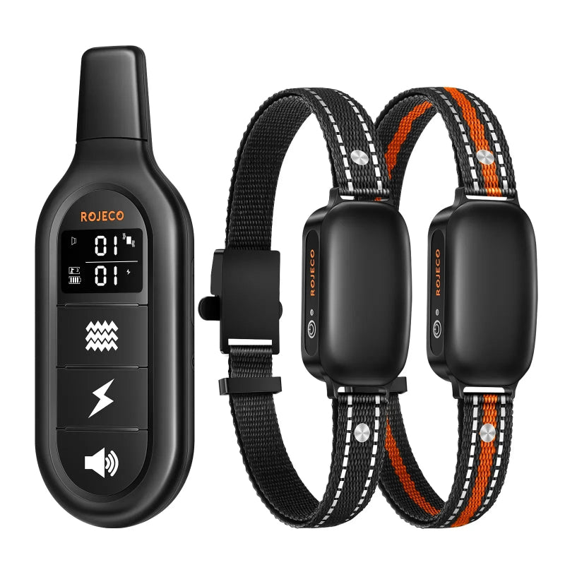 Detail van de waterdichte en oplaadbare hondentrainingshalsband, essentieel voor effectieve gedragstraining.
