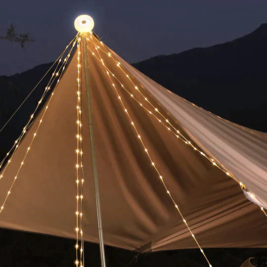 Waterdichte LED buitenverlichting, perfect voor tuin, terras en camping, ongeacht het weer.
