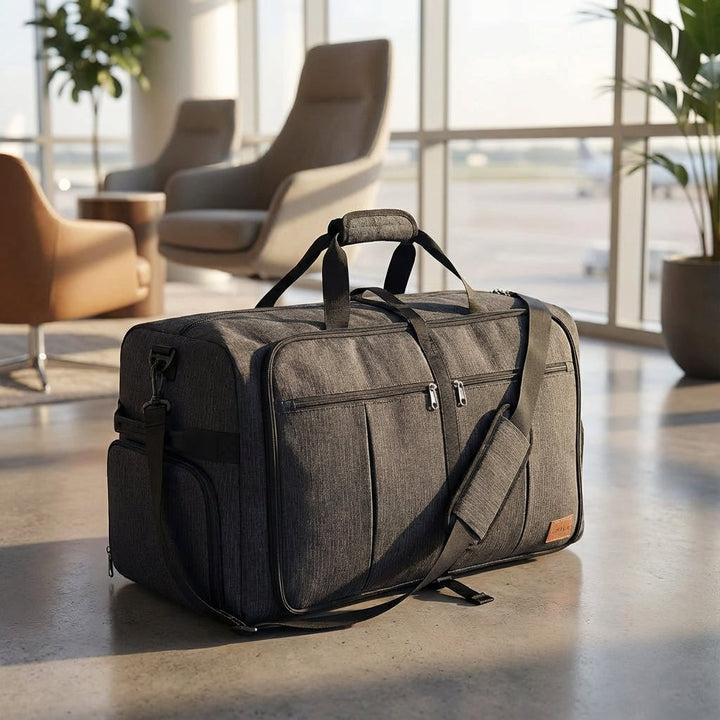 Opvouwbare FlexiHaul reistas; extra grote duffeltas voor bagage of sport. Ideaal voor vakantie, unisex.