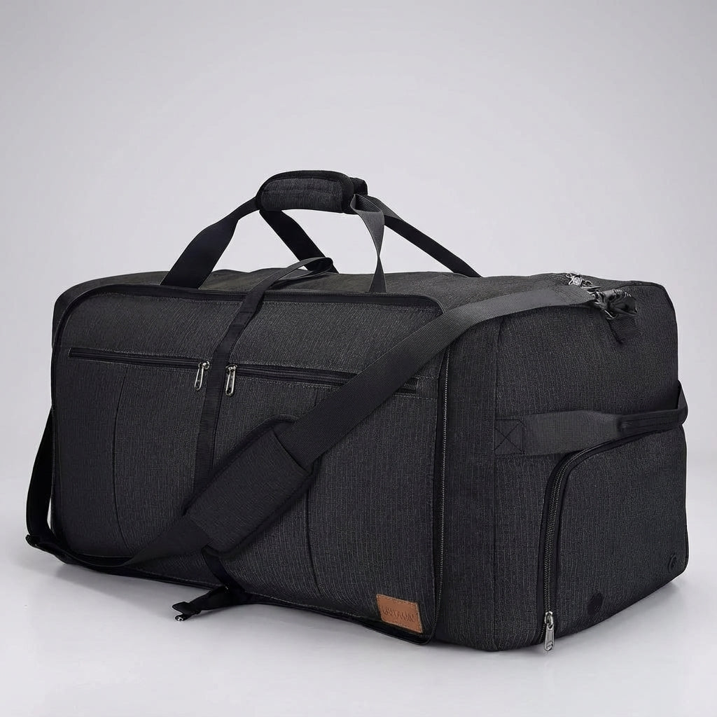 Unisex opvouwbare duffeltas met grote capaciteit. Perfect als extra reistas of sporttas voor vliegvakanties.