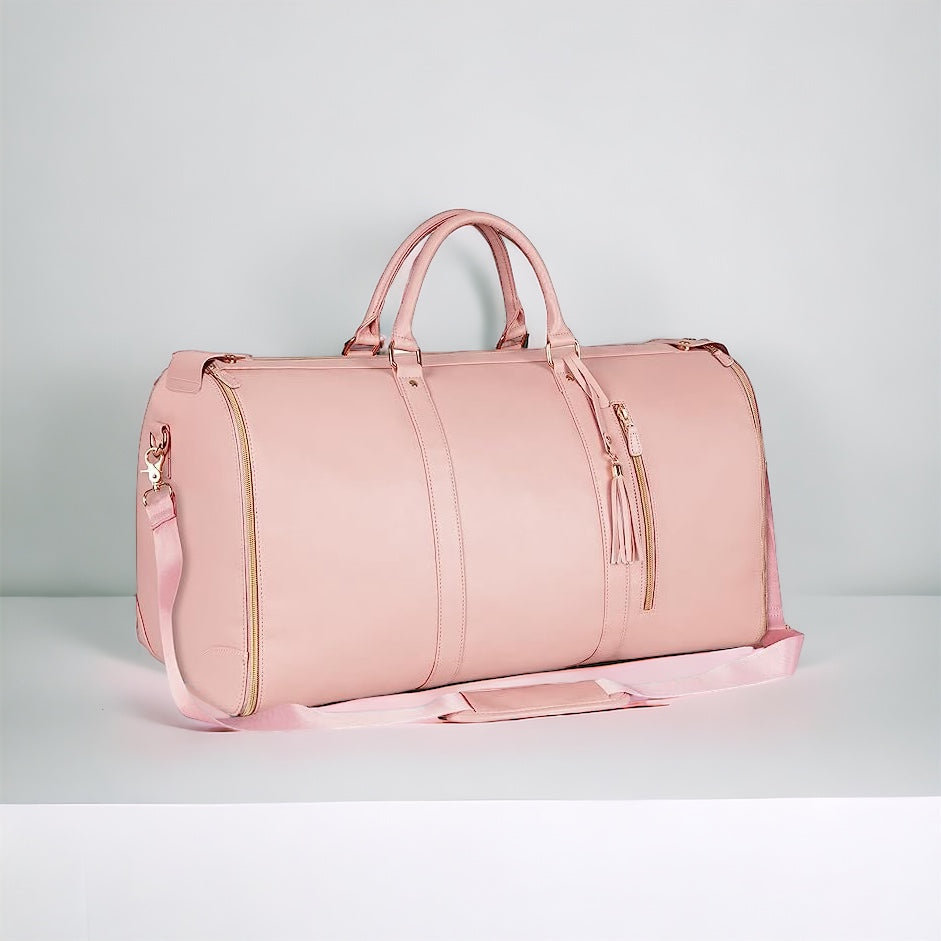 Stijlvolle dames/heren reistas, opvouwbaar en kreukvrij; de ideale handbagage voor een weekendje weg.