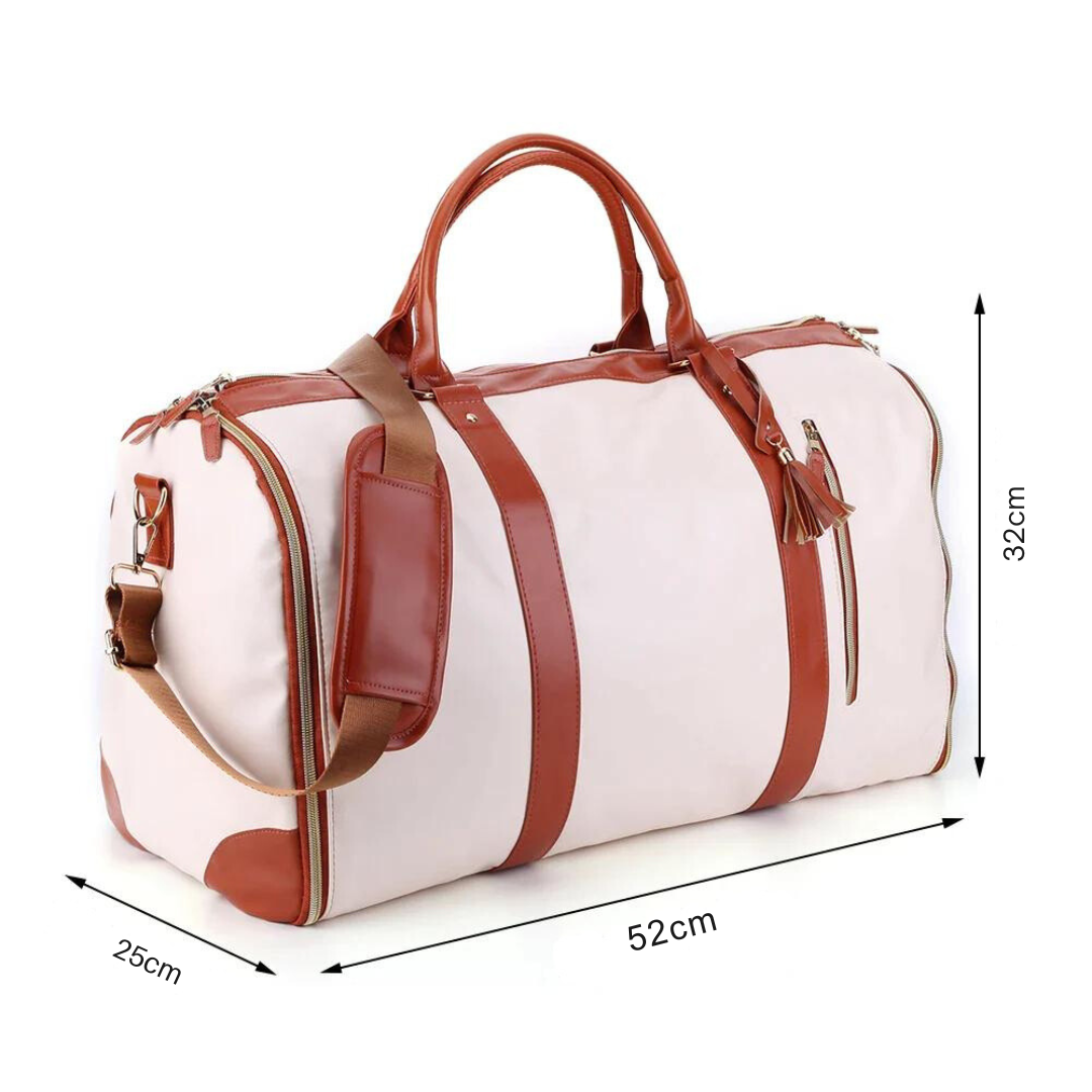Waterbestendige en kreukvrije duffelbag, compact opvouwbaar. Essentiële reistas voor dames en heren.