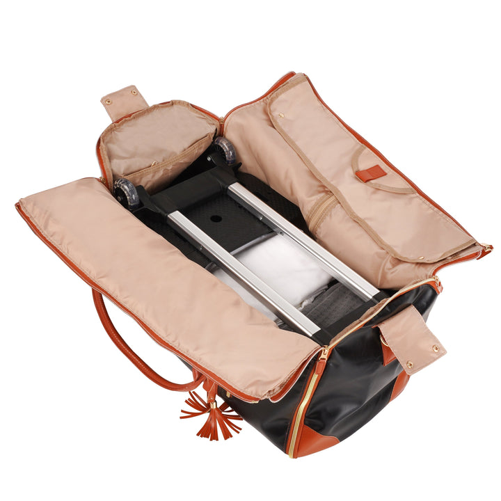Handige opvouwbare reistas met wielen, duurzame duffelbag voor alle soorten reisbagage.