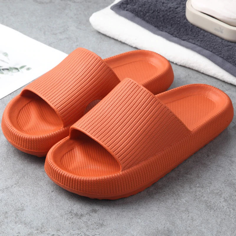 Oranje comfortabele wolkenpantoffels anti-slip