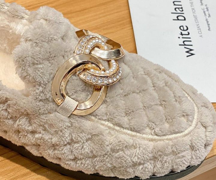 Veelzijdige khaki dames schoenen voor een comfortabele winter