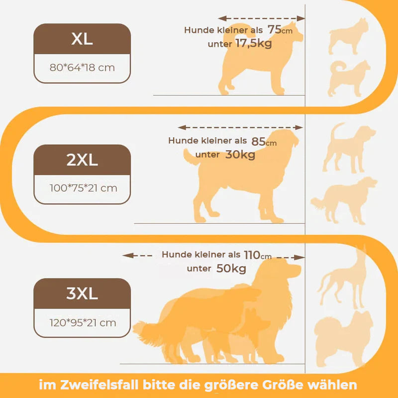 Luxe orthopedisch huisdierbed groot, voorzien van nekondersteuning en extra dik voor optimale rust.