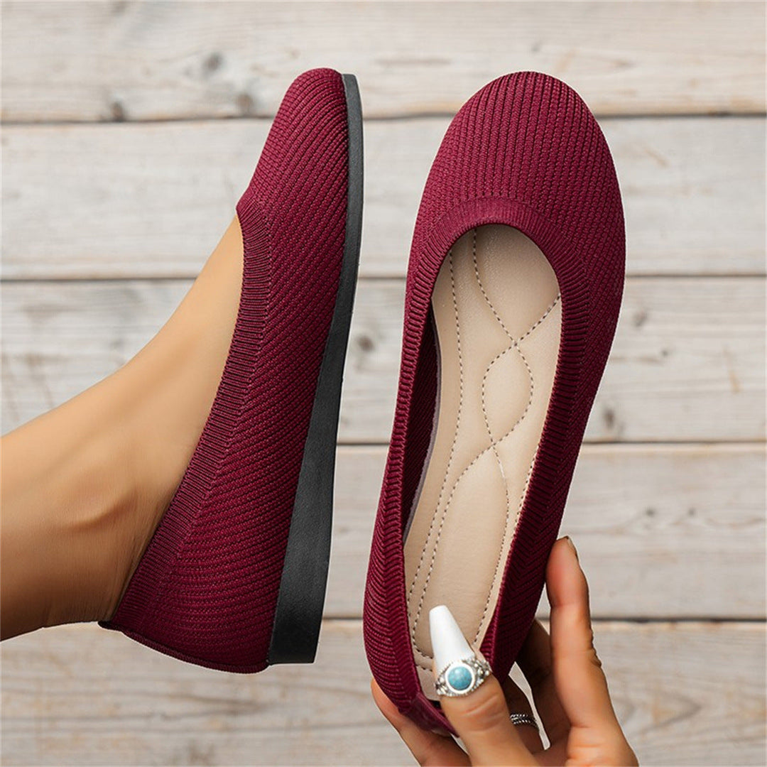 Comfortabele platte damesschoenen, orthopedische ballerina's voor optimale voetondersteuning en dagelijks gemak.