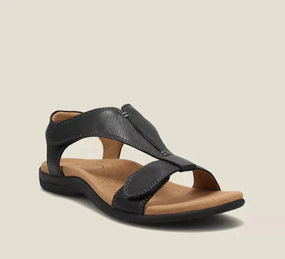 Orthopedische dames sandalen met comfortabele voetboogsteun en verstelbare bandjes, ideaal voor gezonde voeten.