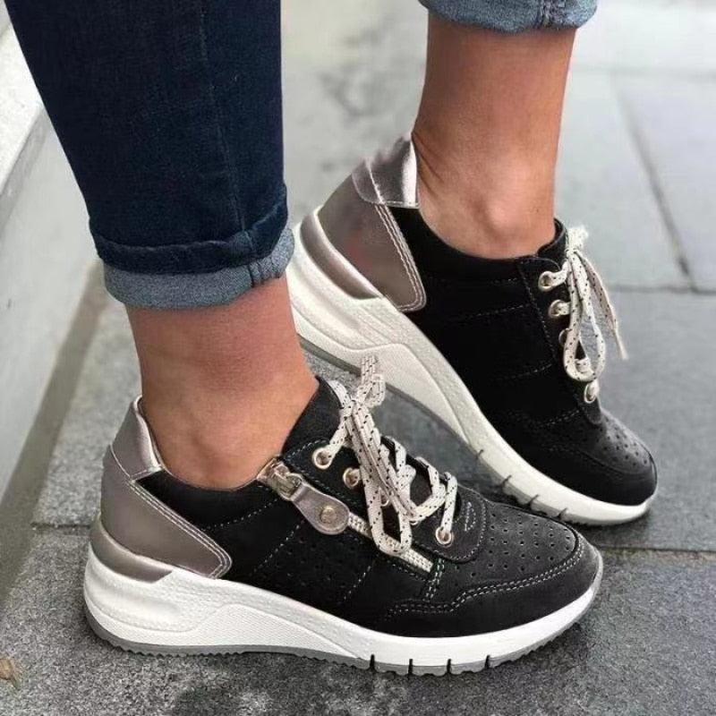 Orthopedische wandelschoenen Isabella, ontworpen voor dames met een actieve levensstijl en behoefte aan comfort.