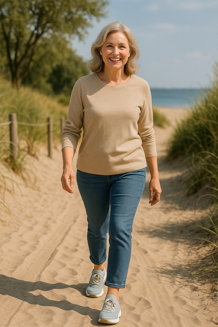 Ergonomische dames wandelschoenen Isabella met anti-slip zool, perfect voor voetgezondheid en stabiliteit.