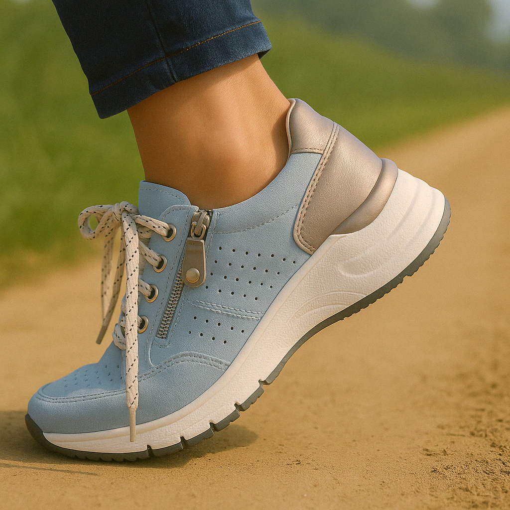 Orthopedische damessneakers Isabella, ondersteunend voor voetgezondheid en stabiliteit, ideaal voor wandelen.