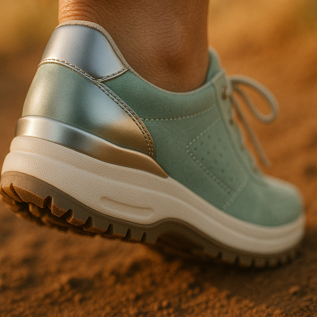 Stijlvolle en comfortabele orthopedische wandelschoenen Isabella voor dames, met focus op stabiliteit.