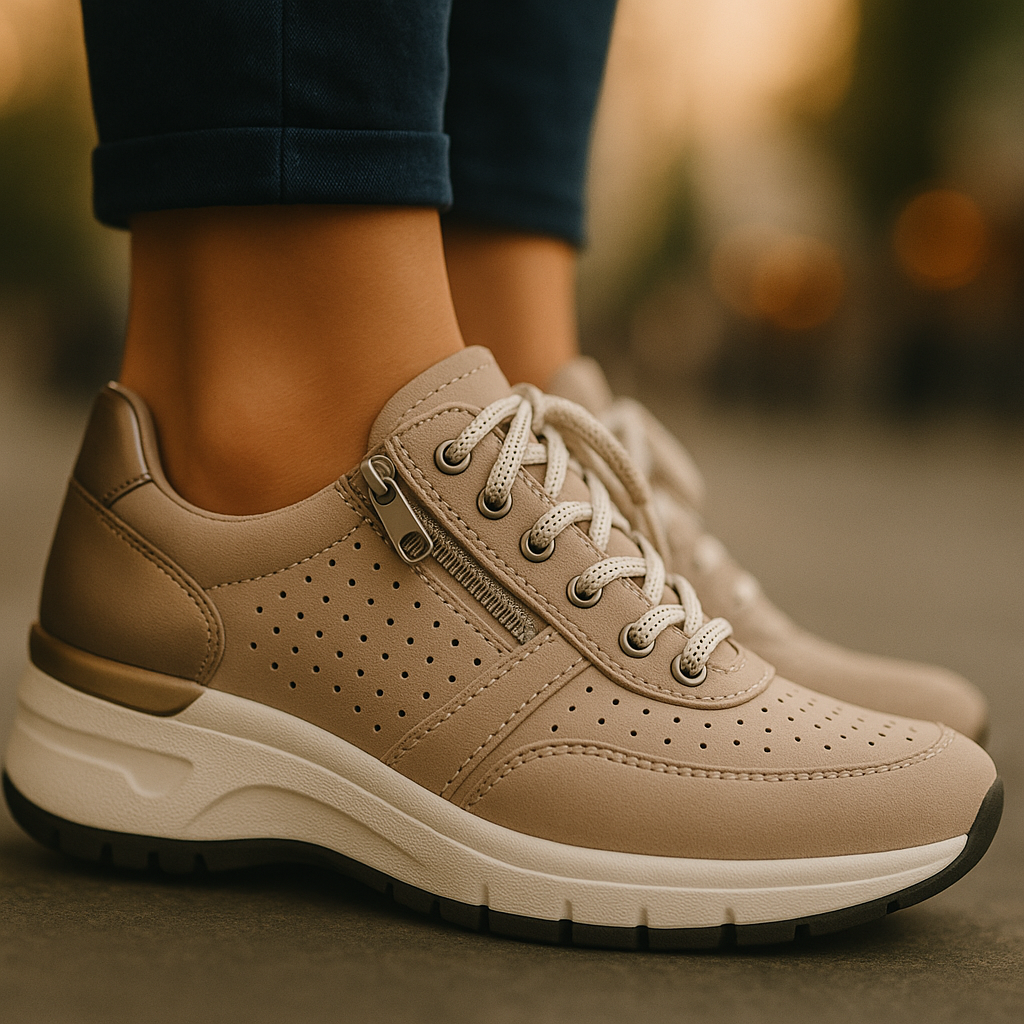 Comfortabele orthopedische dames sneakers Isabella, zacht loopcomfort voor lange wandelingen en dagelijks gebruik.