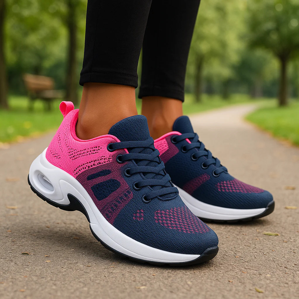Orthopedische lichtgewicht dames wandelschoenen bieden comfort en ondersteuning voor dagelijks gebruik.