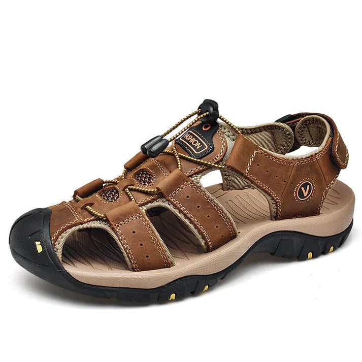 Comfortabele heren wandelsandalen Victor, ideaal voor strand en vrijetijd. Antislip zool voor veilige zomerse avonturen.