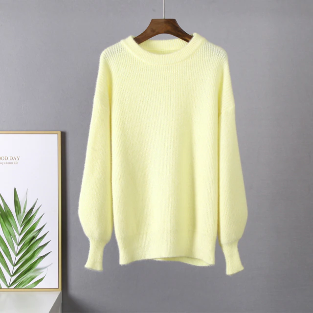 Oversized Romy trui, superzacht, trendy met geribbelde kraag en patroon, ideale vrouwenkleding voor elke gelegenheid.