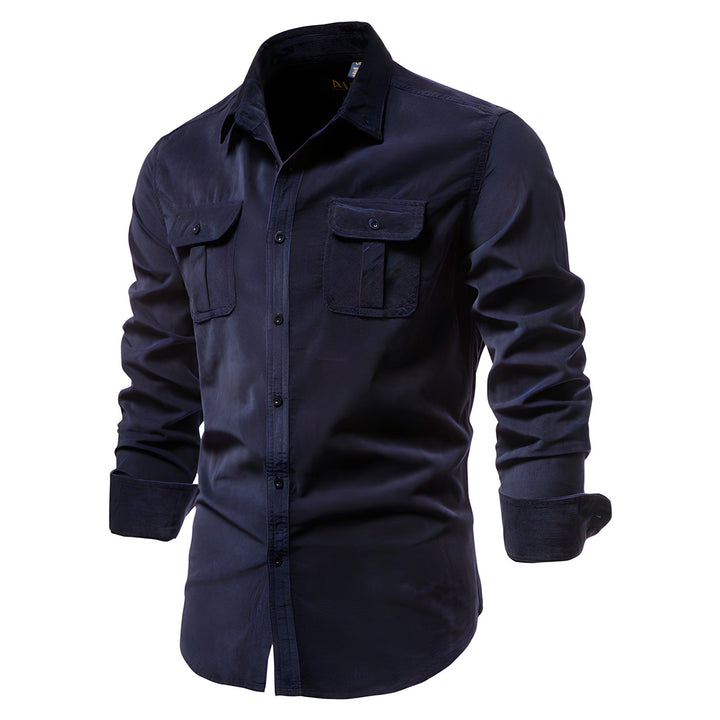 Heren overhemd in slim-fit pasvorm, lange mouw, comfortabel & stijlvol. Perfect voor zakelijk en vrije tijd.