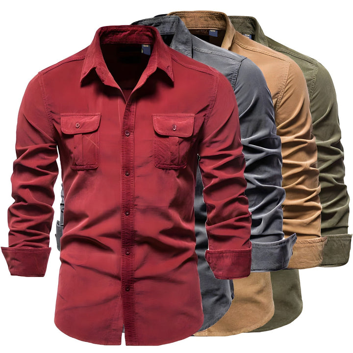 Heren casual overhemd met lange mouwen; stijlvol & comfortabel voor elke gelegenheid. Ideaal voor herenmode.
