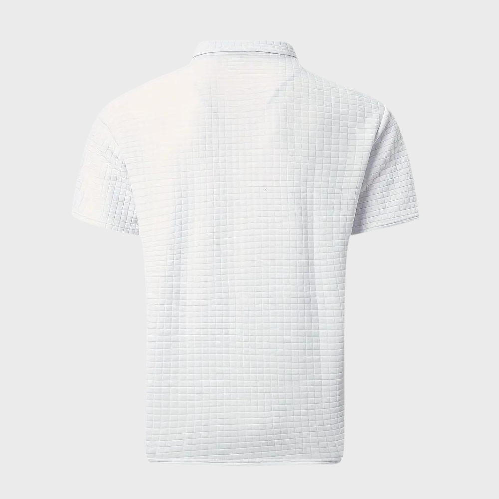 Stijvol button-neck heren shirt voor een casual look