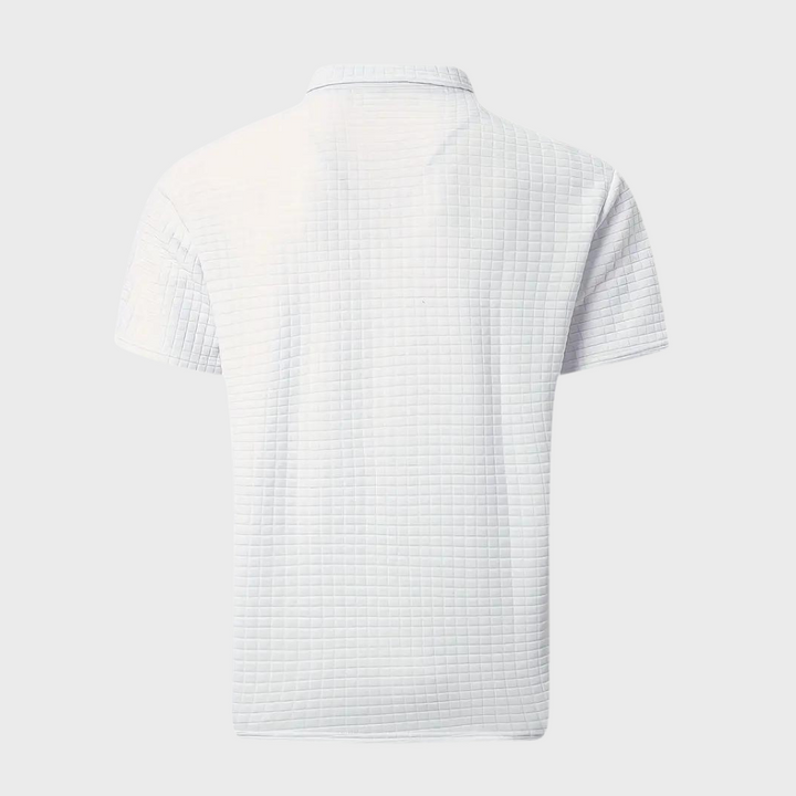 Stijvol button-neck heren shirt voor een casual look