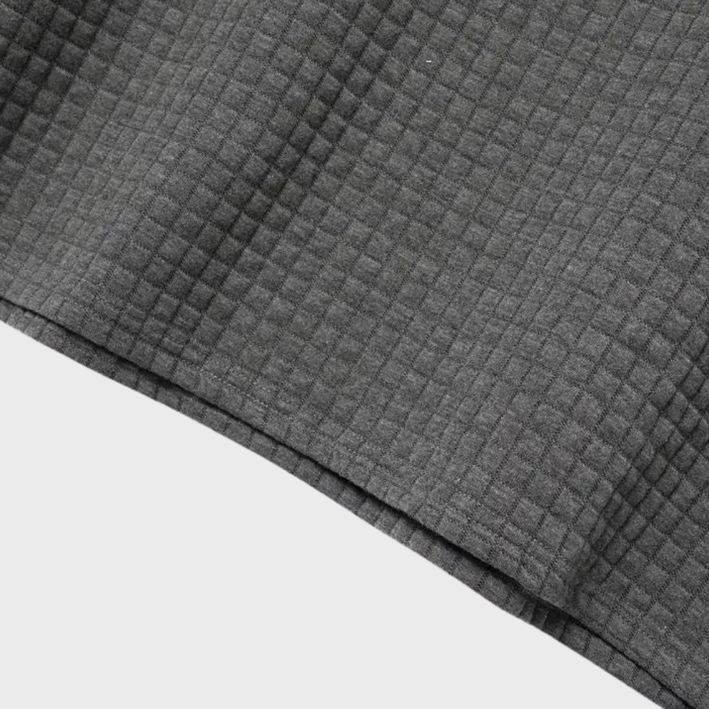 Casual herenmode polo met subtiele knoopsluiting