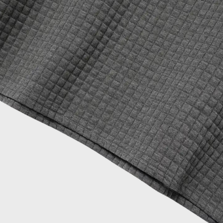 Casual herenmode polo met subtiele knoopsluiting