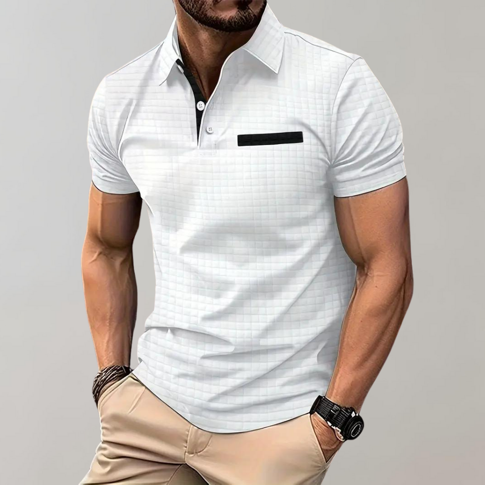 Stijlvolle herenmode polo met comfortabele kraag