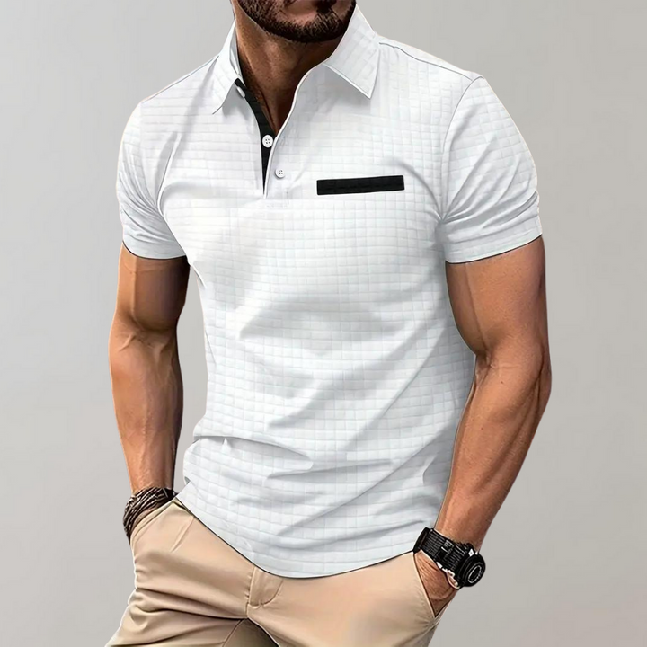 Stijlvolle herenmode polo met comfortabele kraag