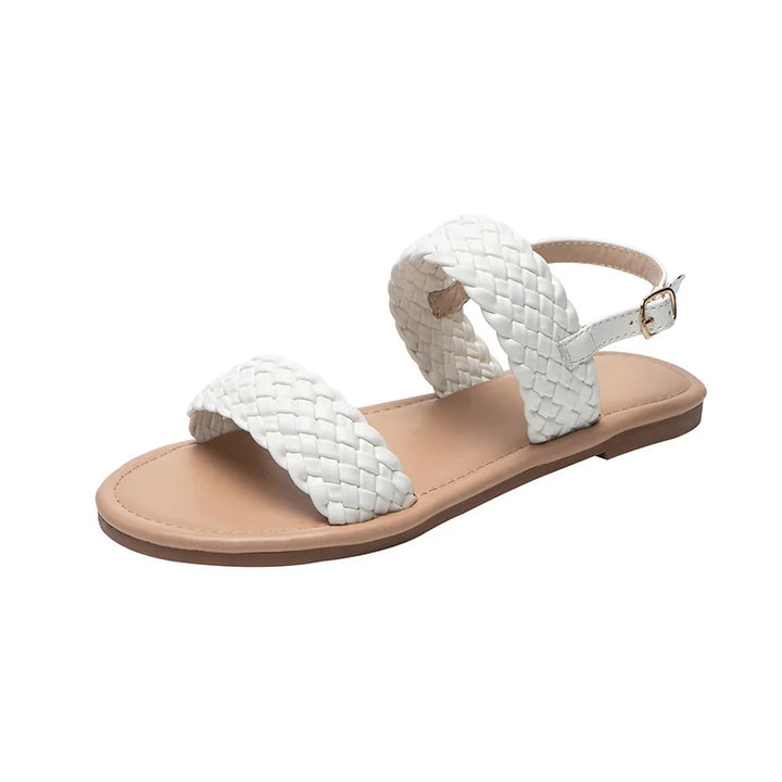 Stijlvolle platte Elina sandalen voor vrouwen, essentiële zomerschoenen met antislip en ultiem comfort.