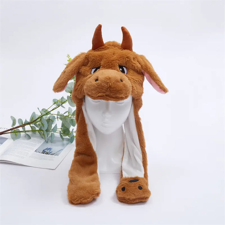 BunnyBounce pluche muts met bewegende oren. De leukste verkleedmuts voor kinderen.
