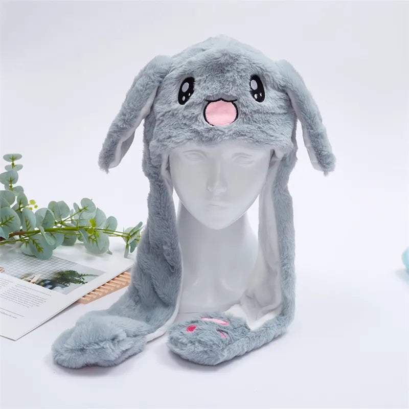 Grappige dierenmuts met bewegende oortjes. Kies je dier! Perfect voor feestjes & cosplay.