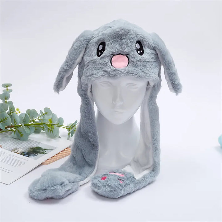 Grappige dierenmuts met bewegende oortjes. Kies je dier! Perfect voor feestjes & cosplay.