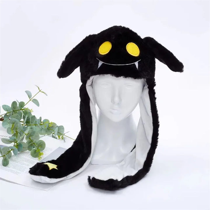 Grappige pluche muts met bewegende oren. Perfecte verkleedaccessoire voor festivals.